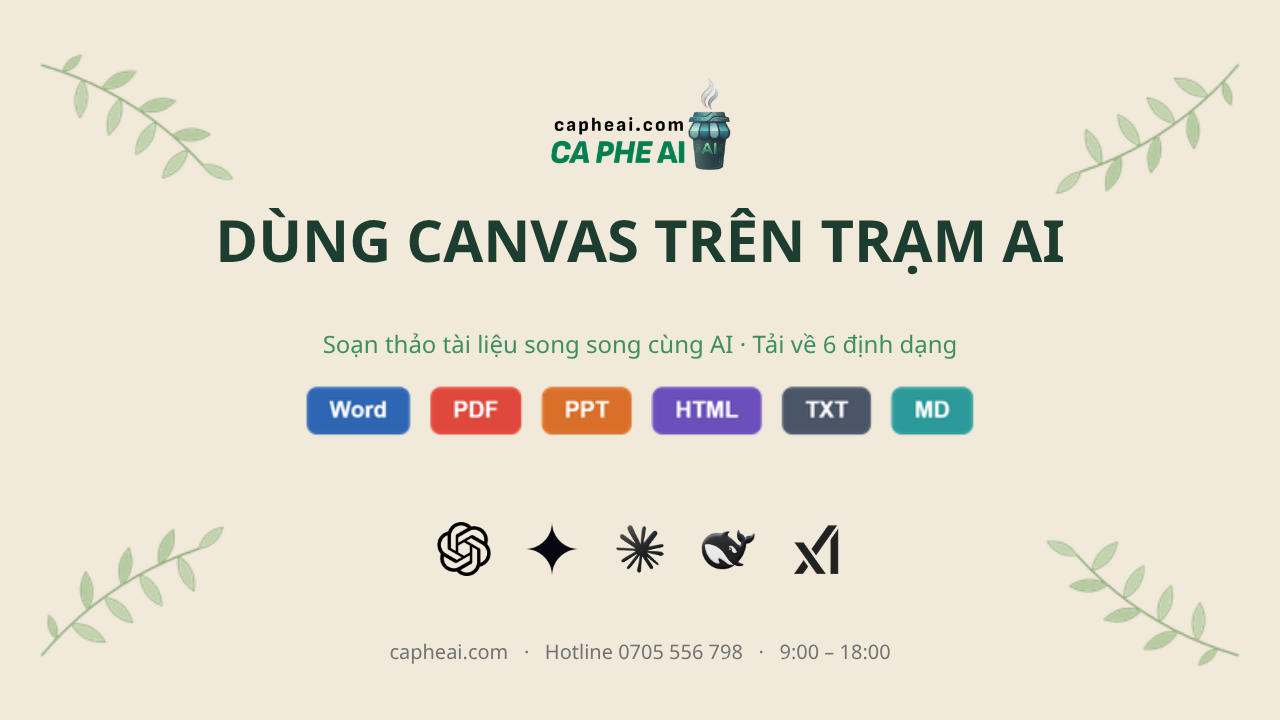 Canvas Trạm AI Là Gì? Cách Dùng Canvas Để Soạn Thảo Cùng AI