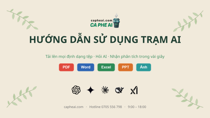 Hướng dẫn sử dụng Trạm AI - tải lên mọi định dạng tệp